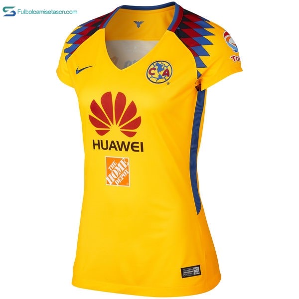 Camiseta Club América 3ª Mujer 2017/18 Amarillo
